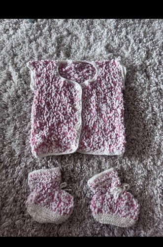 Baby strickjacke und socken - baby,