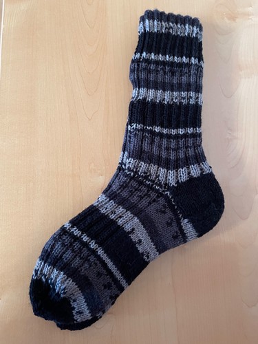 Socken handgestrickt - ((,