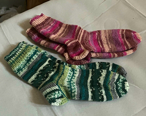 Selbstgestrickte socken 6fach - selbstgestrickte,