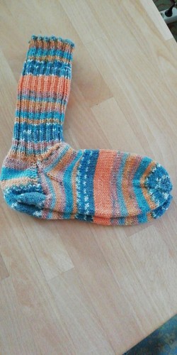 Selbstgestrickte socken 37 - socken,