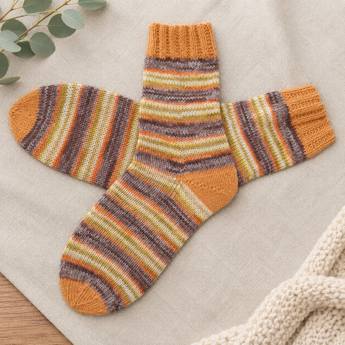 Handgestrickte socken - socken, |
