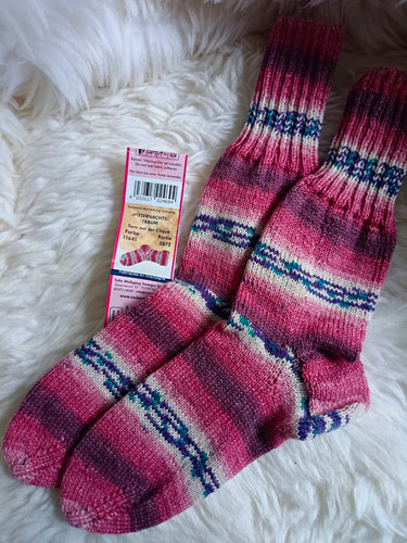 Opal selbstgestrickte socken - opal,