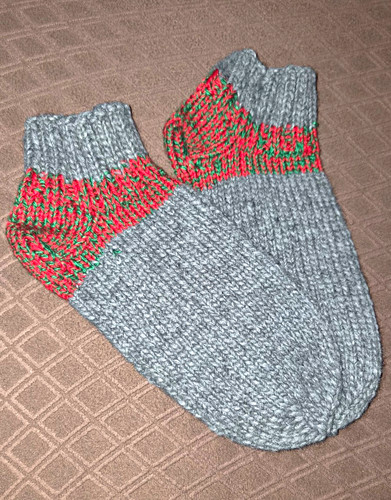 Selbstgestrickte socken paar - selbstgestrickte, 2