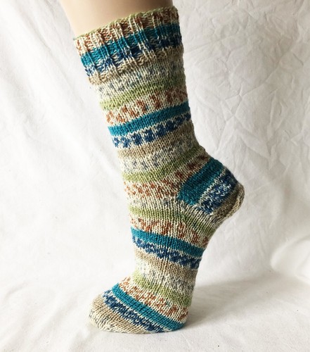 Wollsocken selbstgestrickt - , gr