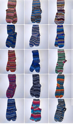 Hand selbstgestrickte - /,