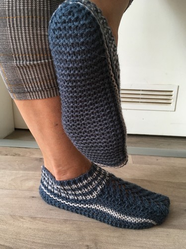 Selbst gestrickte wollsocken - selbst,