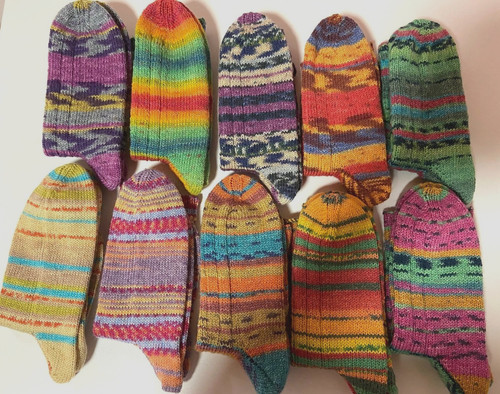 Socken handgestrickt