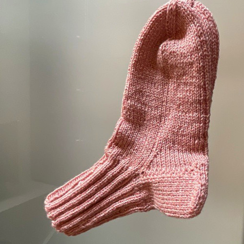 Handgestrickte socke rosa - socke,