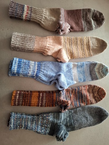 Paar selbstgestrickte socken - paar,