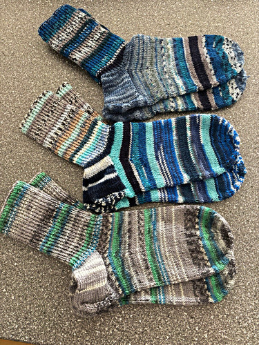 Paar selbstgestrickte socken - paar,