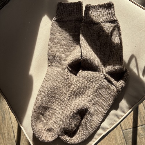 Selbst gestrickte socken - gestrickte,