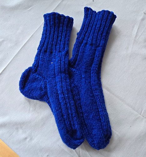 Handgestrickte socken paar - handgestrickte, –